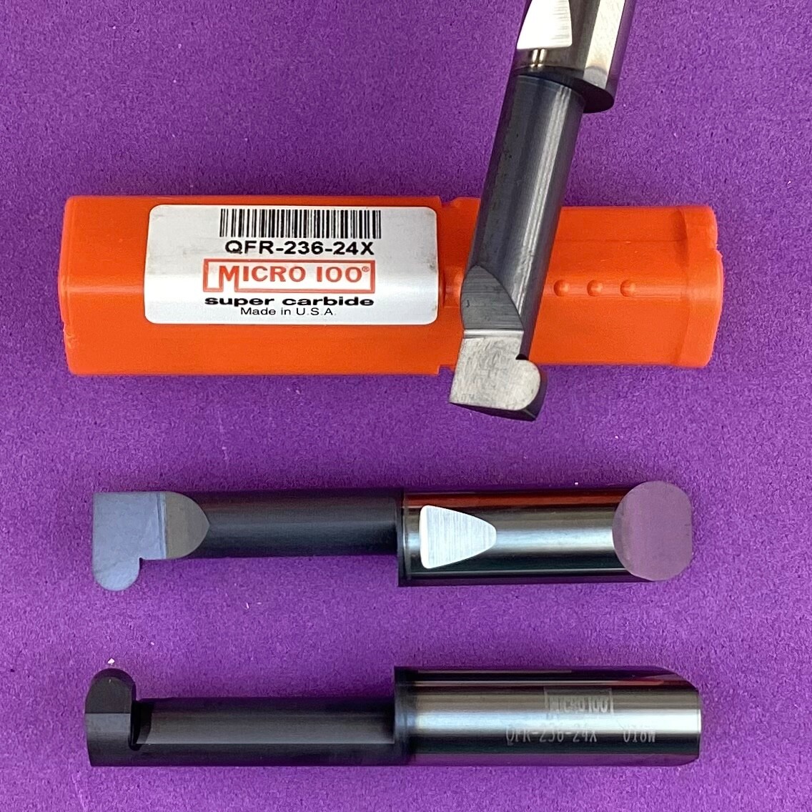 MICRO 100 QFR-236-24X Carbide Quick Change Full Radius Bar 1/2" shank🎯Machinist