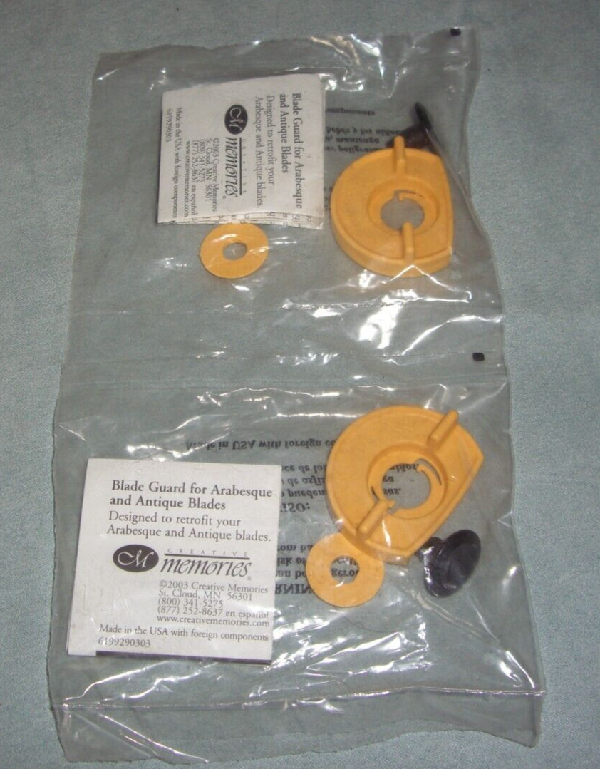 Creative Memories 2 Pack BLADE GUARD for Arabesque and Antique Blades NEW