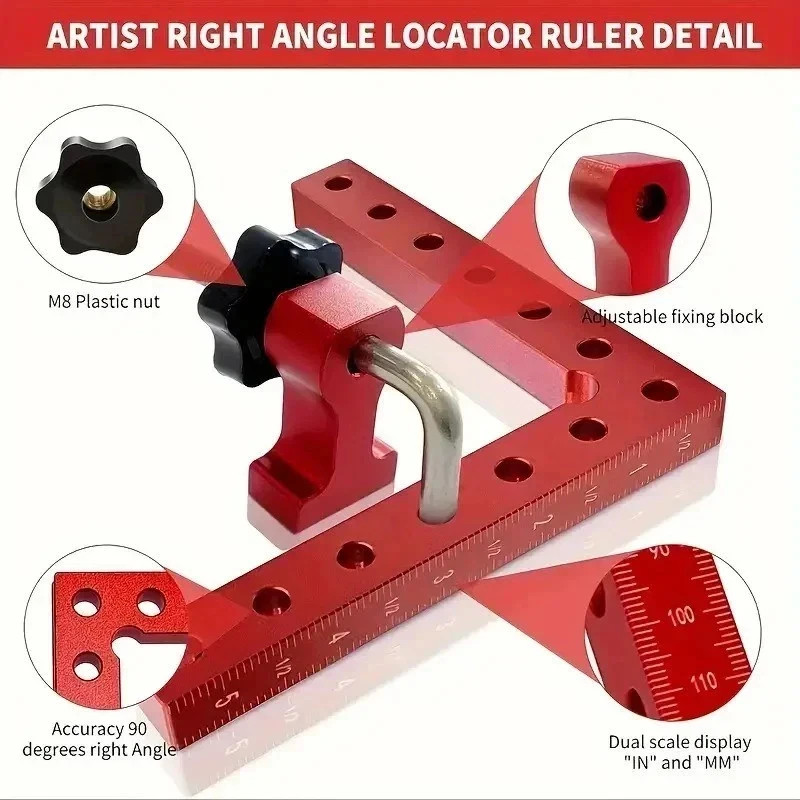 Aluminum Alloy Metal Corner Clamps For Woodworking Positioning 90 Degree 140mm