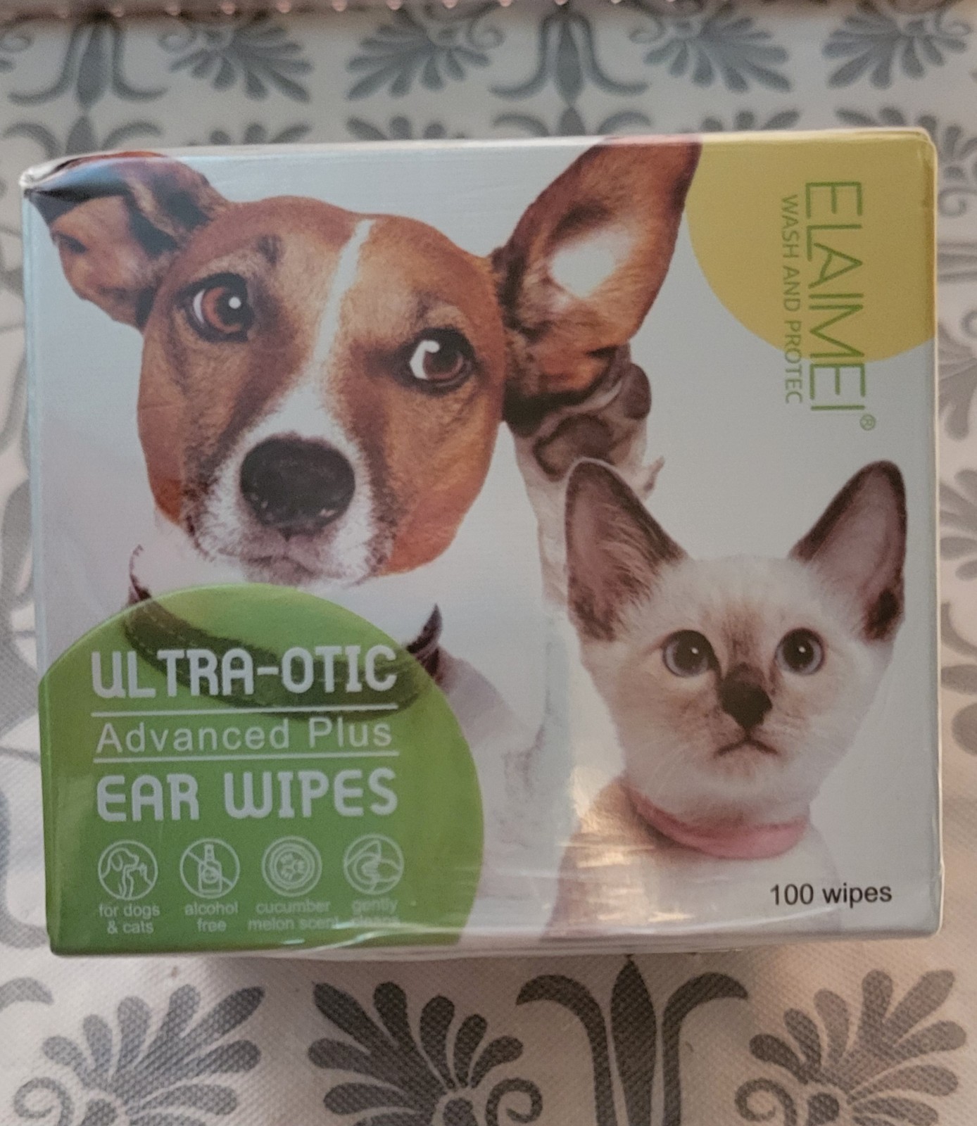 Pet Ear Wipes 100PCS - Ultra-Gentle Ear Care for Dogs and Cats Stops Ear Itching