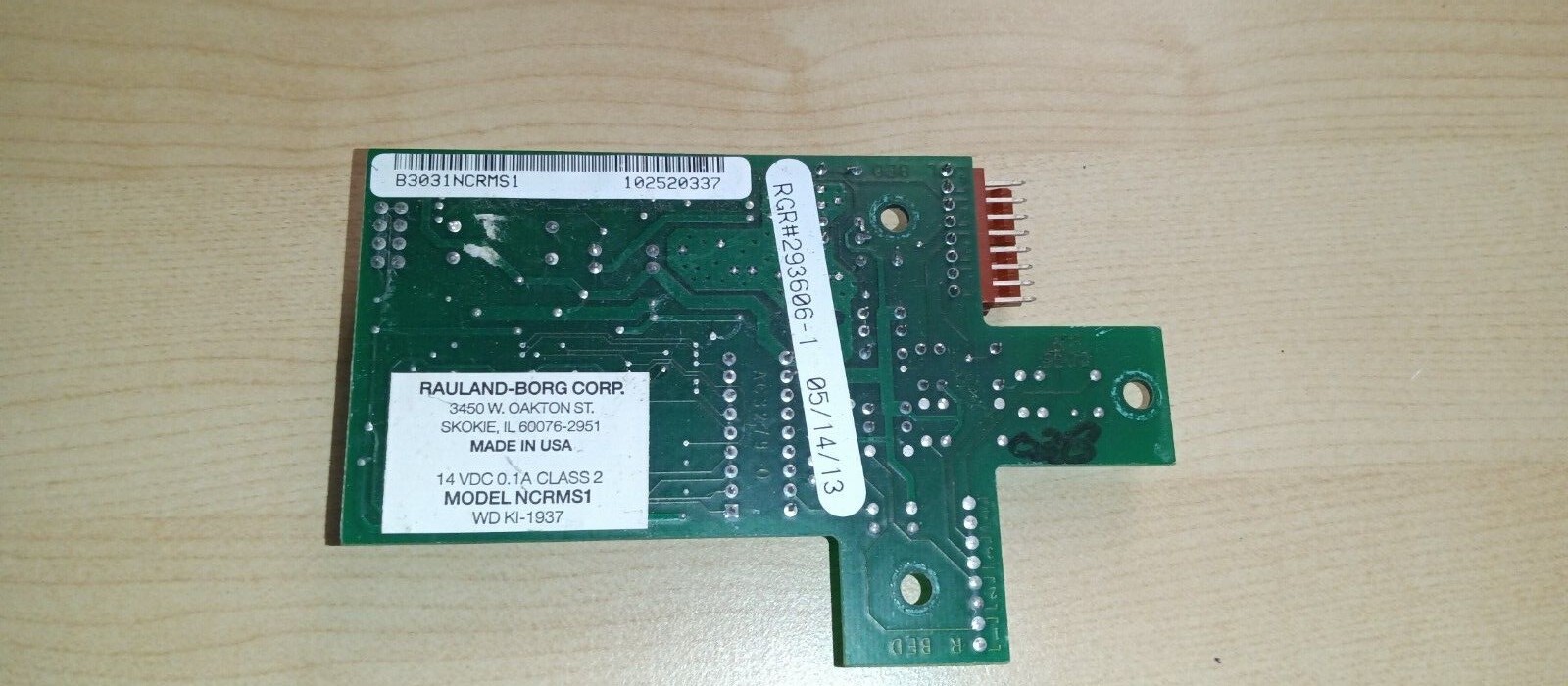 Rauland Borg Responder IV NCRMS1 Station Relay - Used