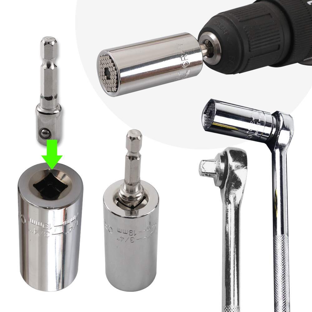 Universal Socket Wrench Selfadjusting Socket Fits Standard 1/4''3/4'' 719mm Wi