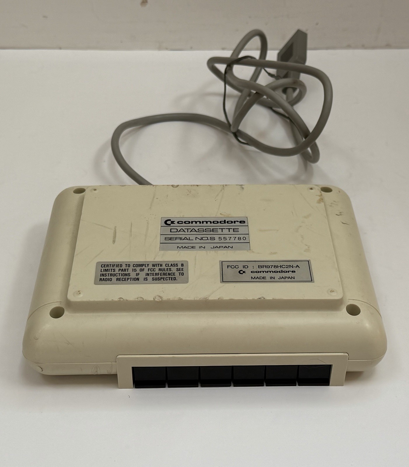 VINTAGE Commodore 64 Datassette 1530 Model C2N Cassette Unit Computer Accessory