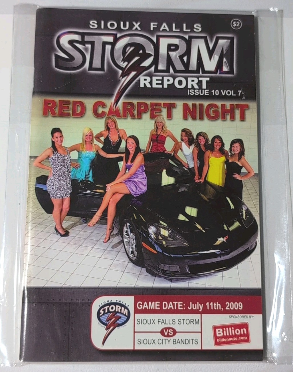 Sioux Falls Storm Report July 11 2009 Program Red Carpet Night Collectable