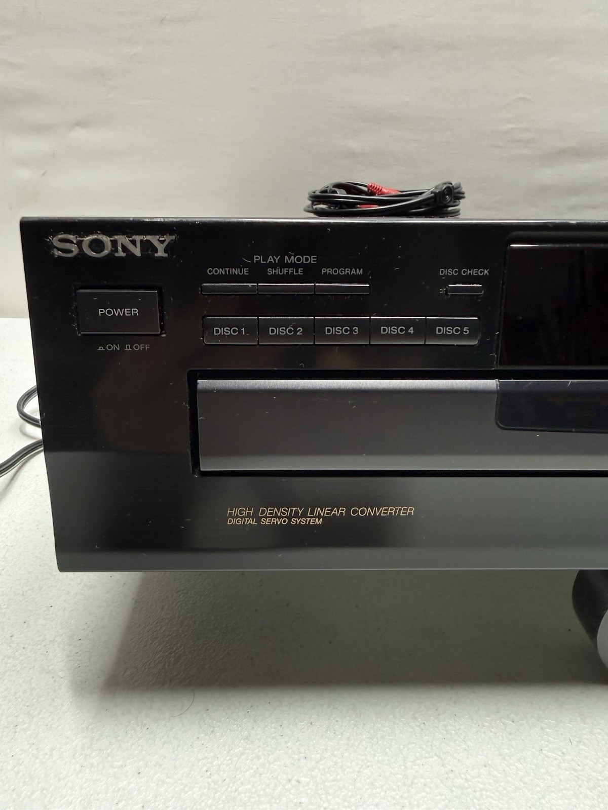 Sony CDP-C265 5 Disc CD Changer Player Linear Converter Tested Working No Remote