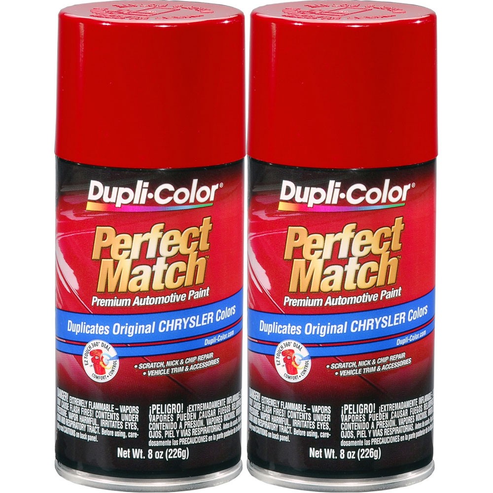 Duplicolor BCC0382 (2-Pack), Aerosol Paint for Chrysler PRB, R87, Radiant Fire