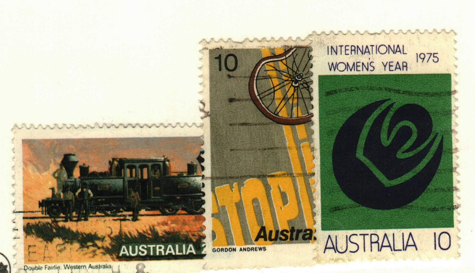 Australia #606, 608-9 used Train