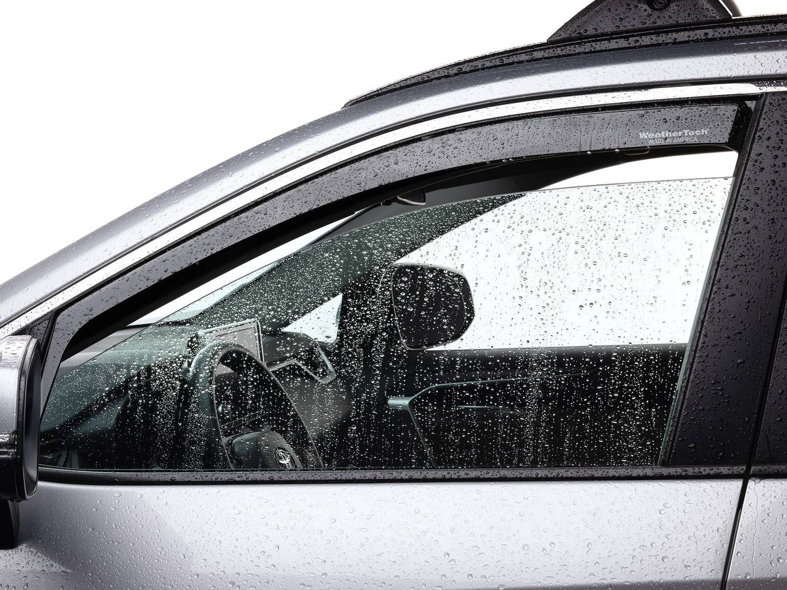 WeatherTech Side Window Deflectors for 2011-2018 VW Jetta - Dark Tint, 82549IM