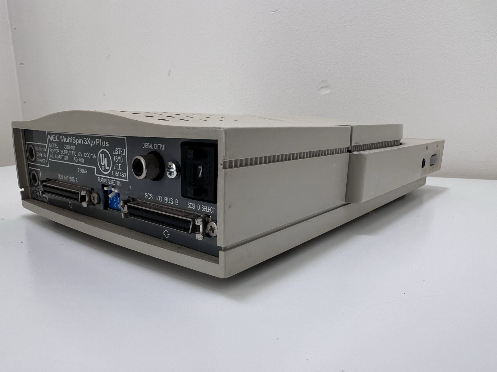NEC MultiSpin 3Xp Plus CD-ROM CDR-401 - Not Tested