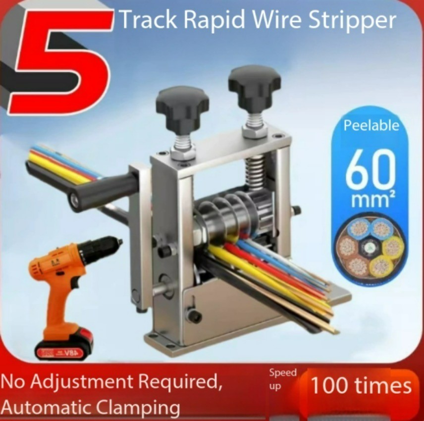 Electric Multi-hole Wire Stripper, Multi-blade Cable Peeler No Adjustment