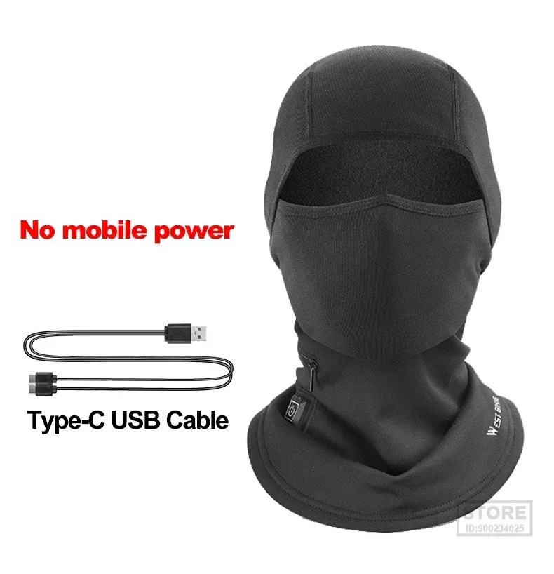 Winter Cycling Hat Comfortable Windproof Heating Headgear Cycling