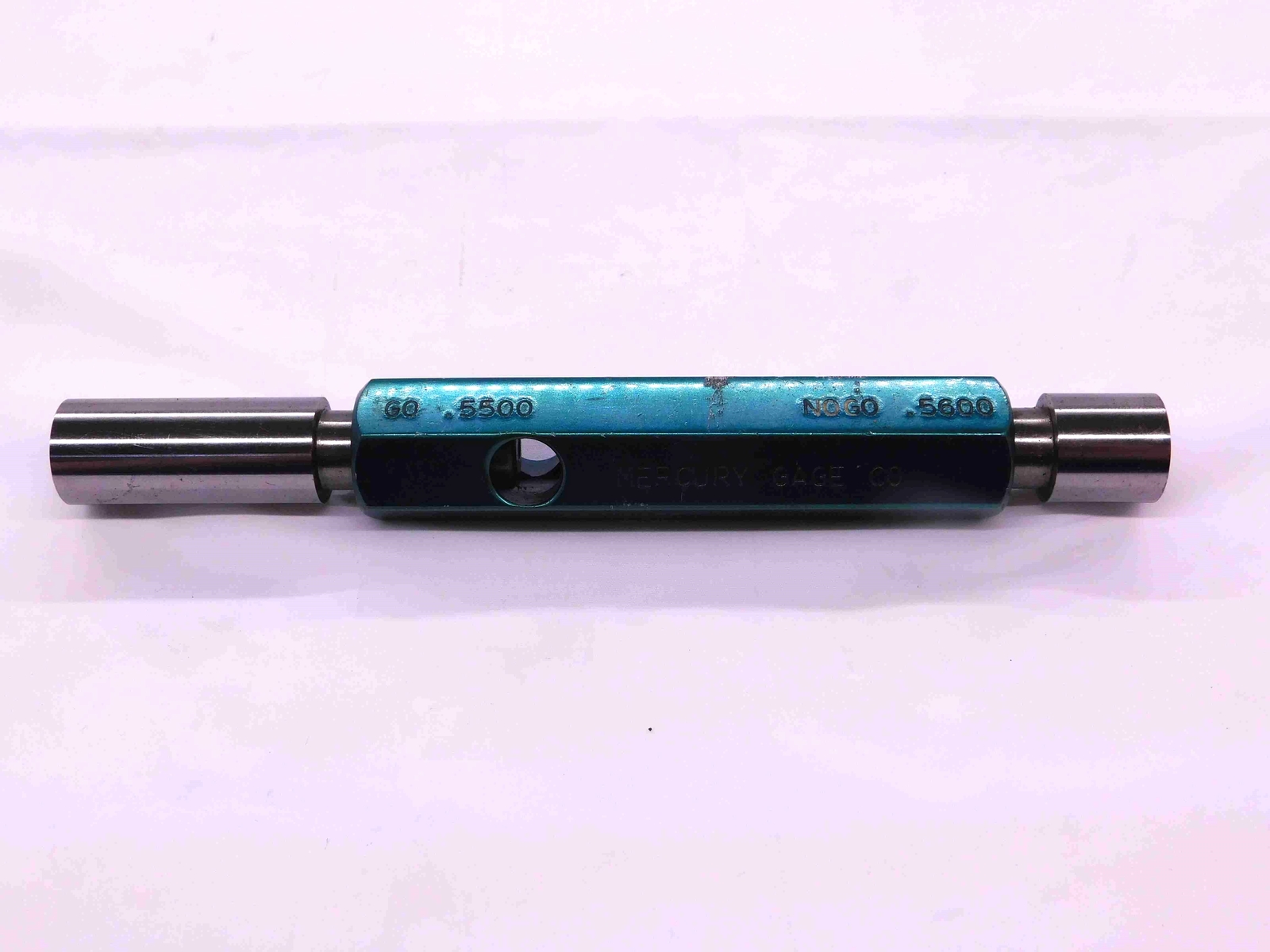 .5500 & .5600 CL Z PIN PLUG GAGE GO NO GO .5625 -.0025 9/16 14 mm .550 .560