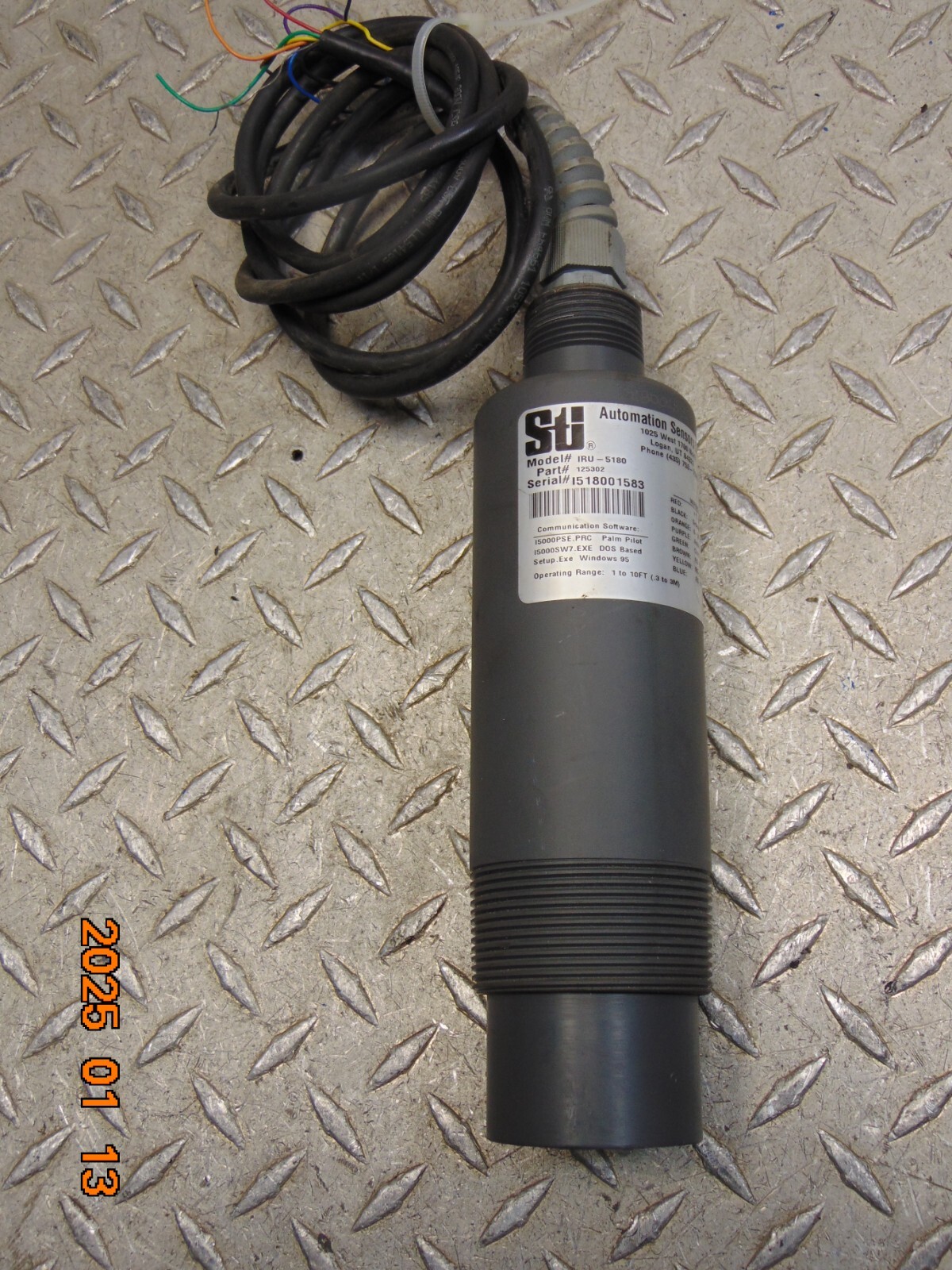 AUTOMATION SENSORS STI IRU-5180 ULTRASONIC SENSOR 125302