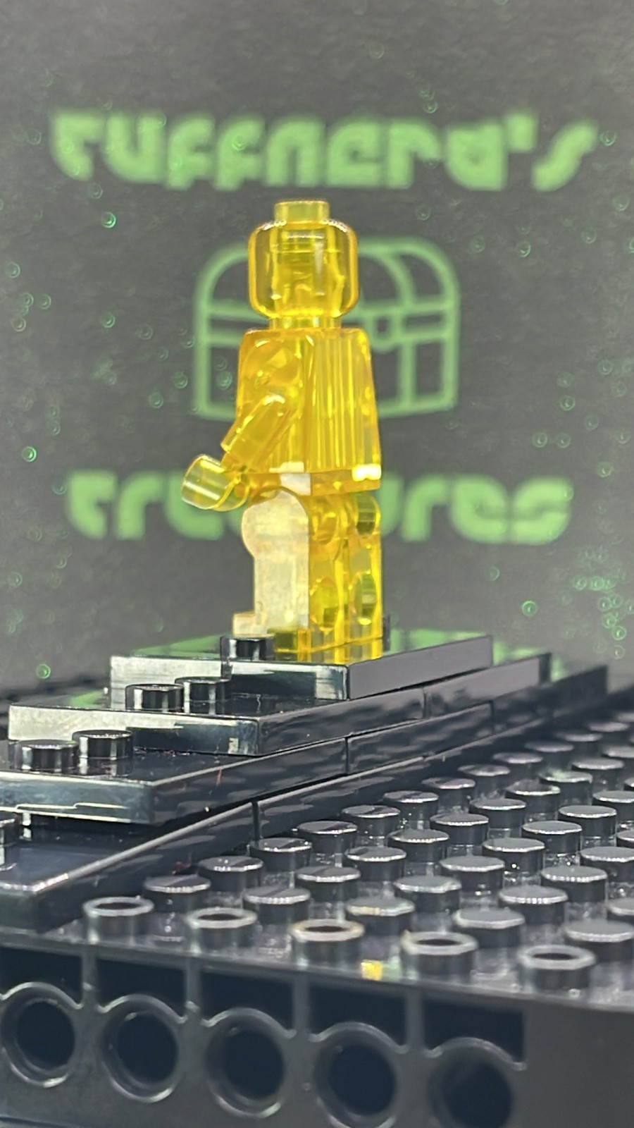 CUSTOM BLANK MOC TRANSPARENTYELLOW MINIFIG