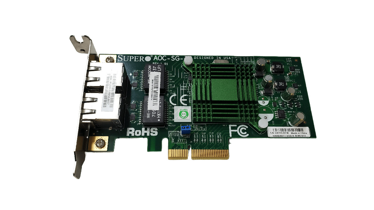 Supermicro AOC-SG-I2 Dual Port 1Gb Network Adapter HH Bracket