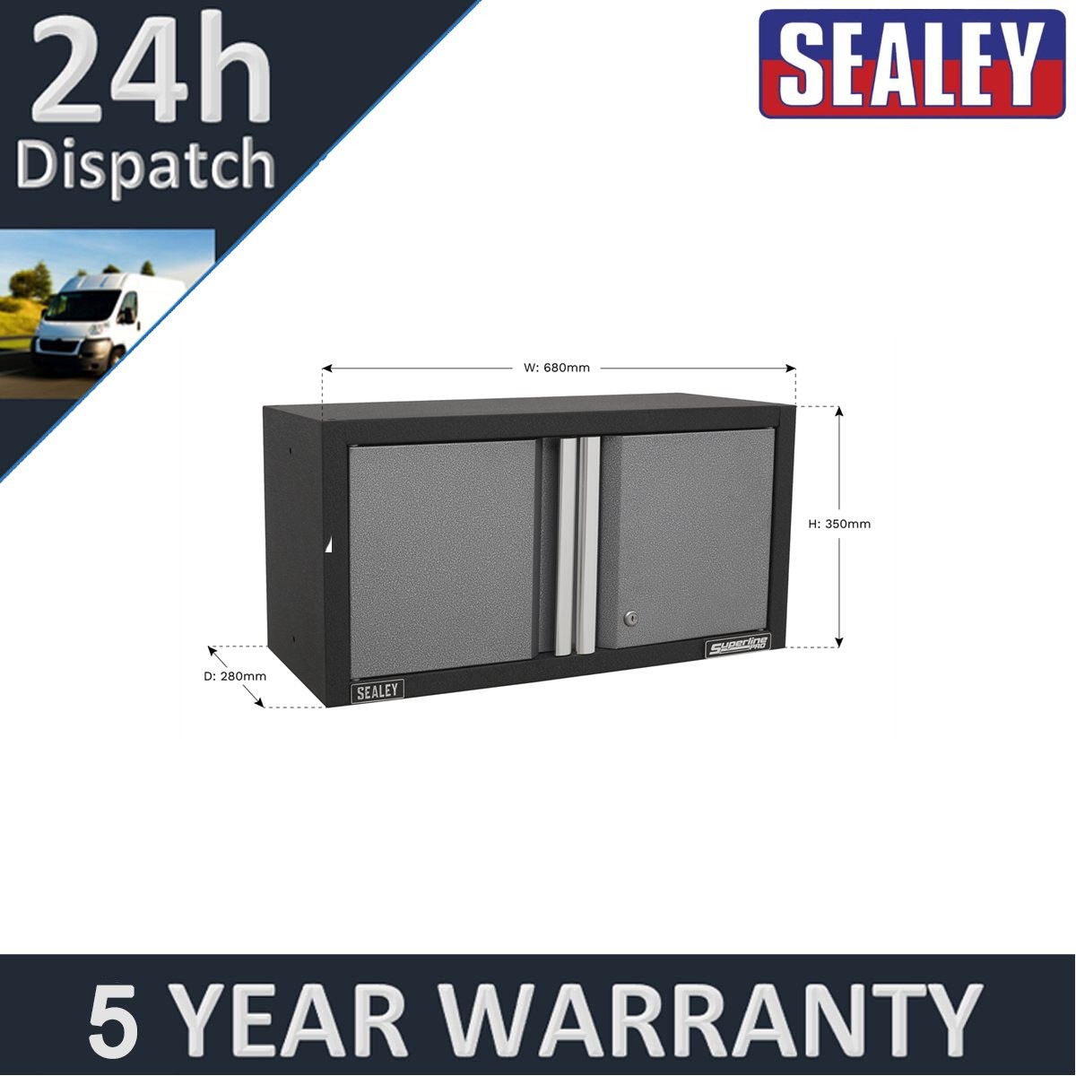Sealey Superline PRO� Modular Wall Cabinet 2 Door 680mm APMS65