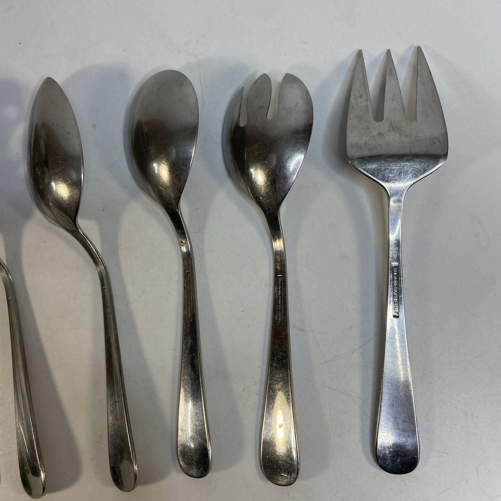Main Course Korea Stainless Flatware Pattern MNF3 8 Piece Serving Set Silverware