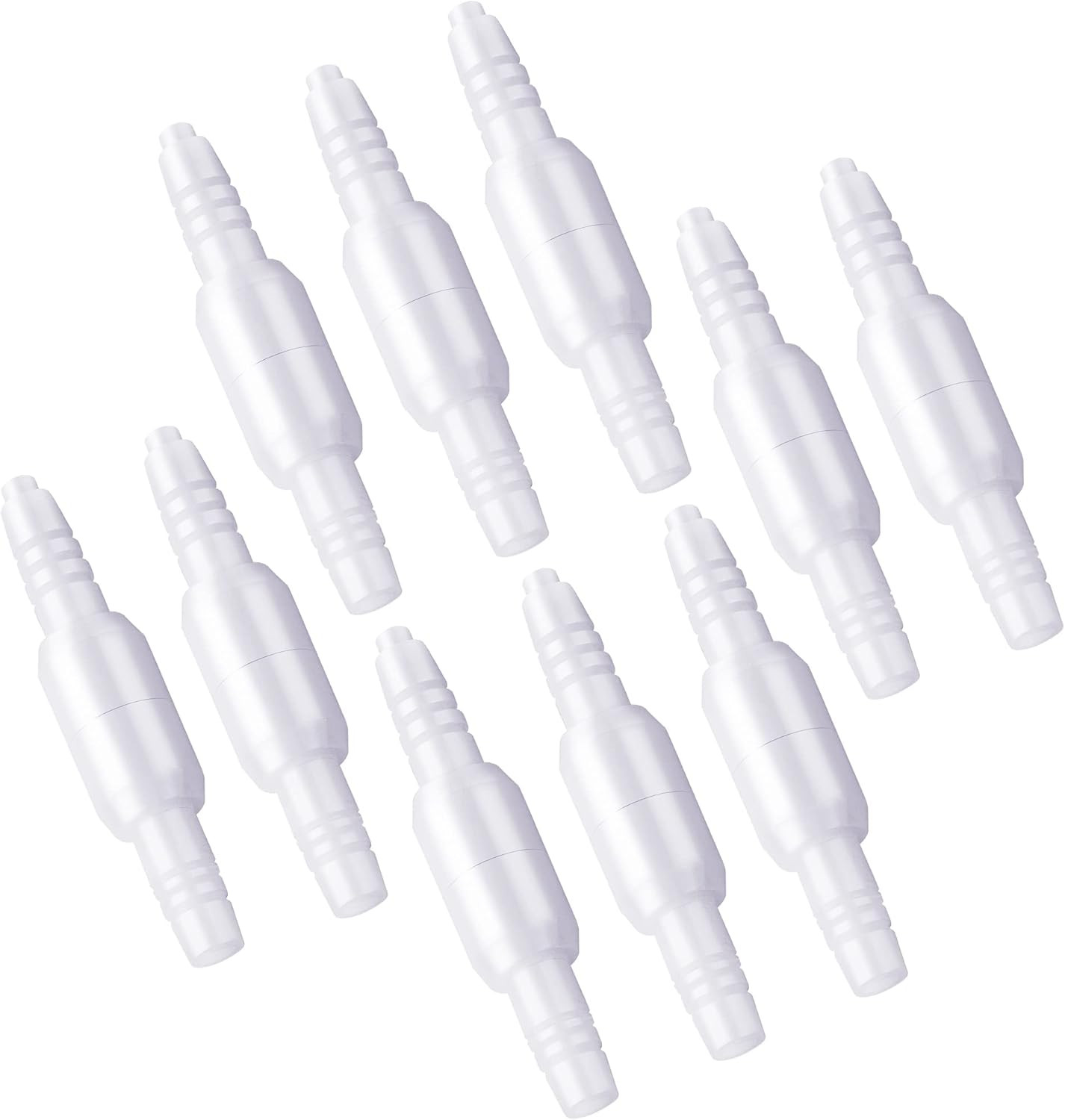 10PK Oxygen Tubing Connector 360° Rotation Tubing Swivel Connector O2 Connector