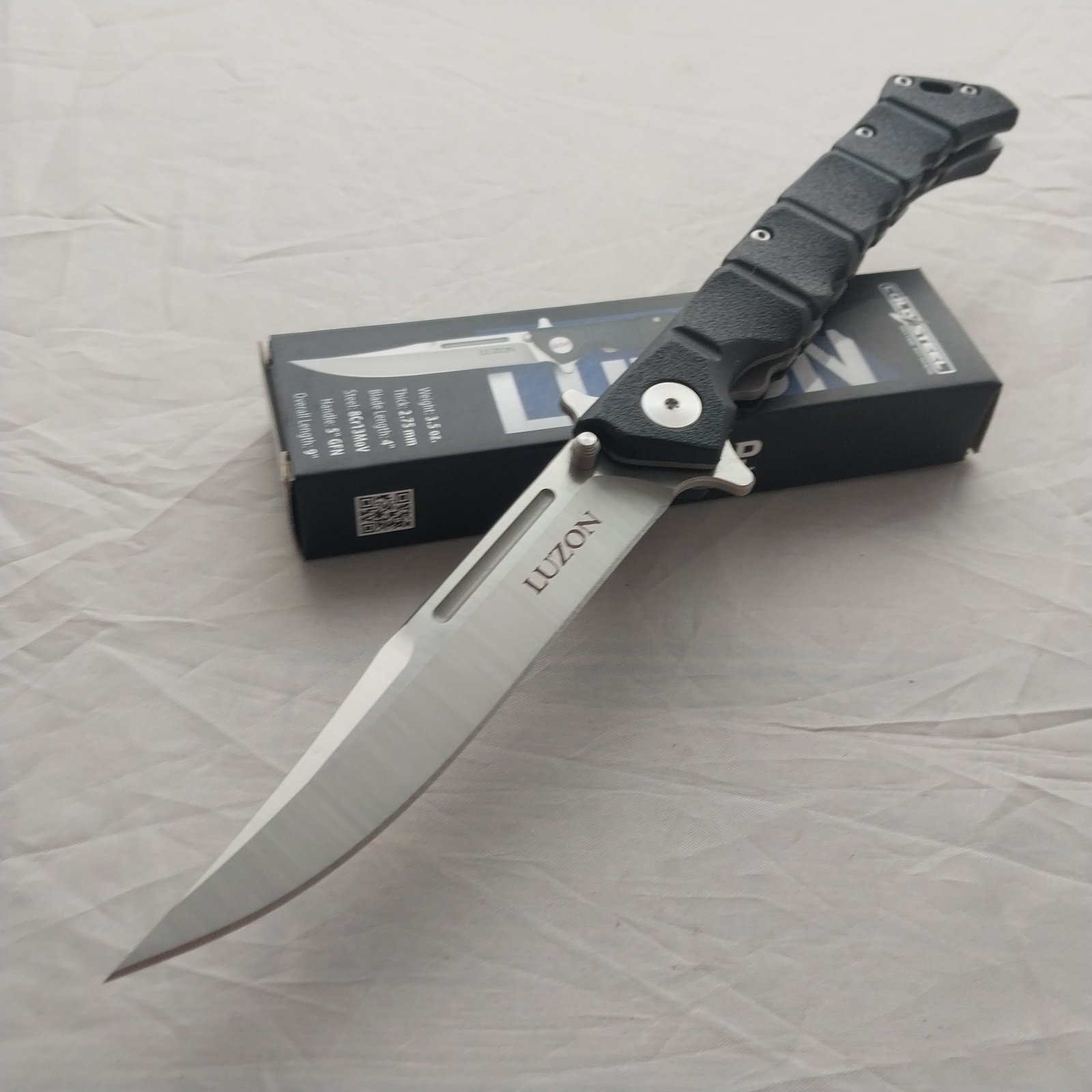Cold Steel Medium Luzon Linerlock Black GFN Folding 8Cr13MoV Pocket Knife 20NQL
