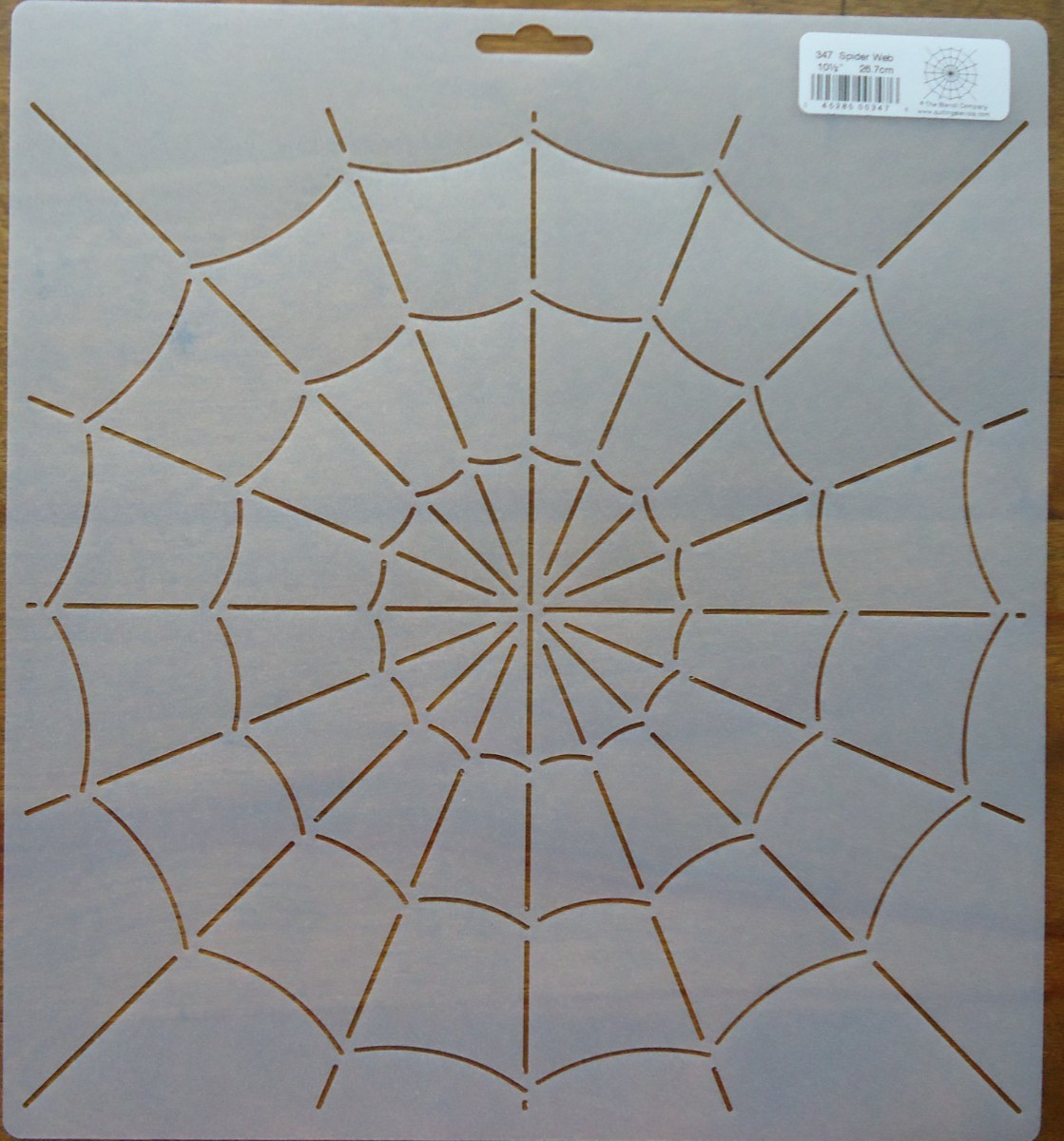 Stencil Quilting Spider Web Block 10 1/2" 26.7cm QC 347 stitch Halloween Fall