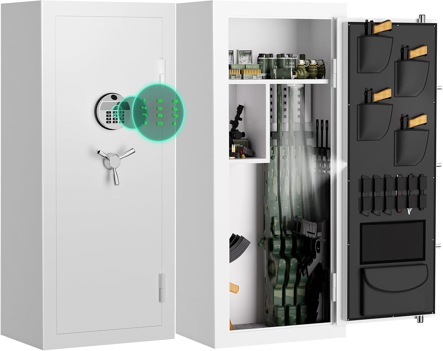 15-20 Large Gun Safe Gun Safes & Cabinets W/ Removable Pegboard & Door