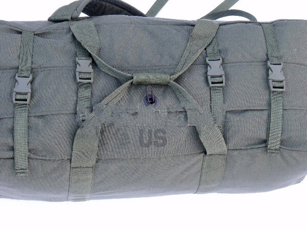 Improved Duffel Bag OD US Military Zipper Deployment Flight Travel NO PAINT VGC