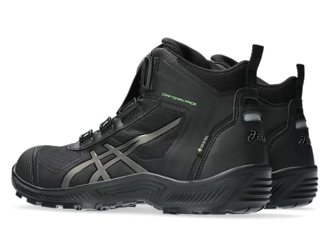 ASICS WINJOB CP604 G-TX BOA 1273A084 001 Black GORE-TEX 3E Safety Shoes Unisex