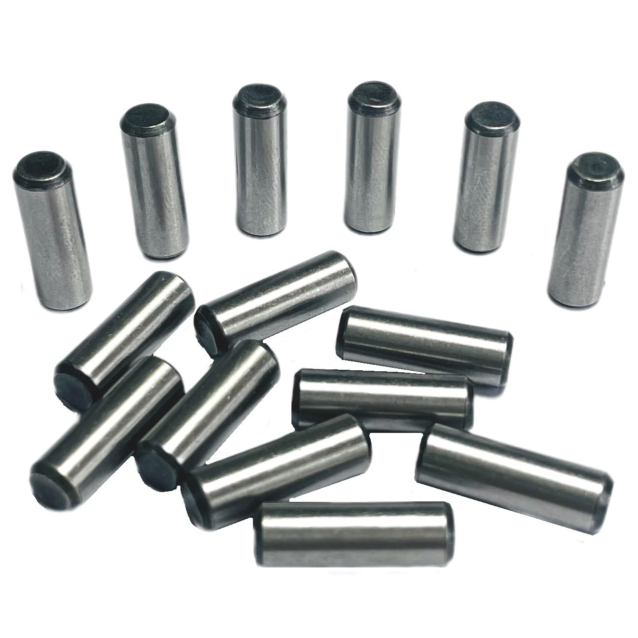 ZDingTech 15PCS 1/4 x 3/4 Dowel Pins,1/4 inch x x Inch, Silver