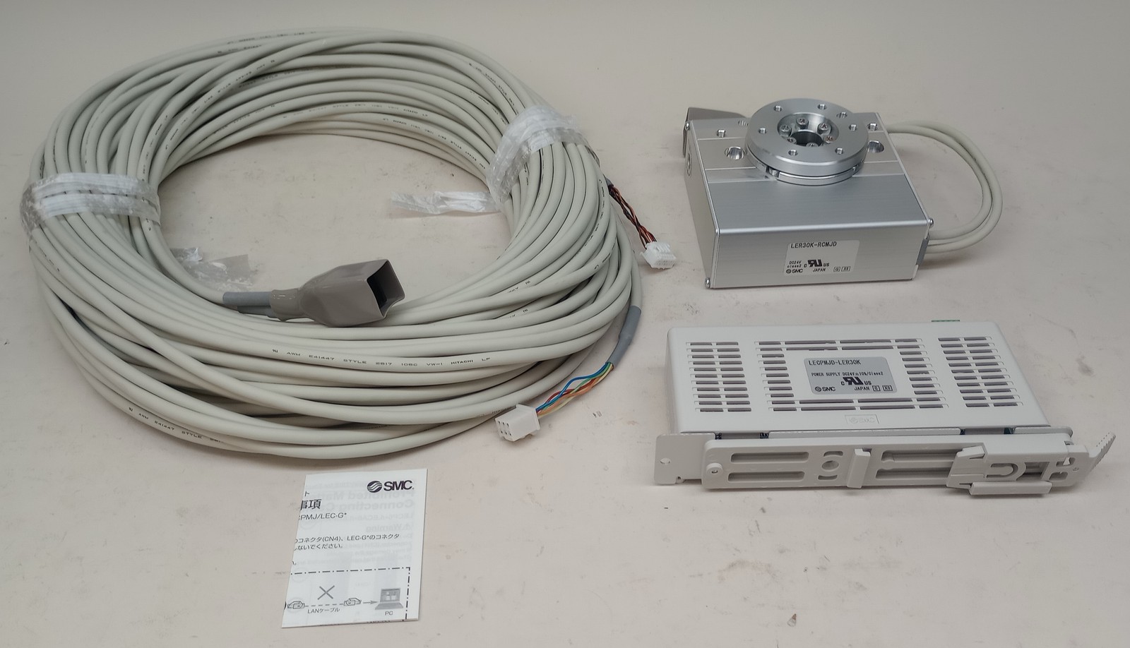 SMC LER30K-RCMJD Electric Rotary Table With Cable And Power Supply