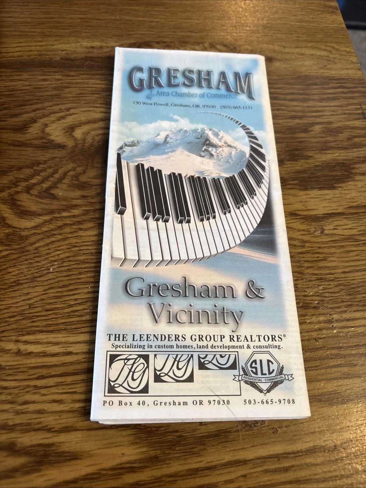 Gresham Oregon Area Chamber of Commerce advertising map, 2000s