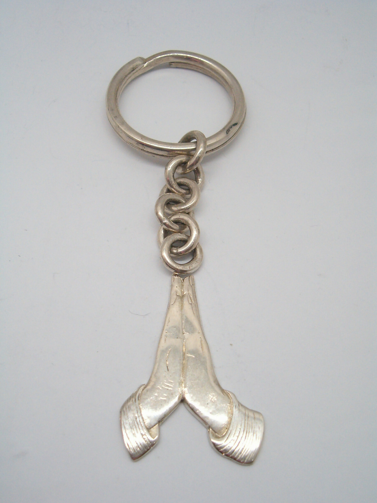 925 Silver Prayer Hands Keychain - Breeze -