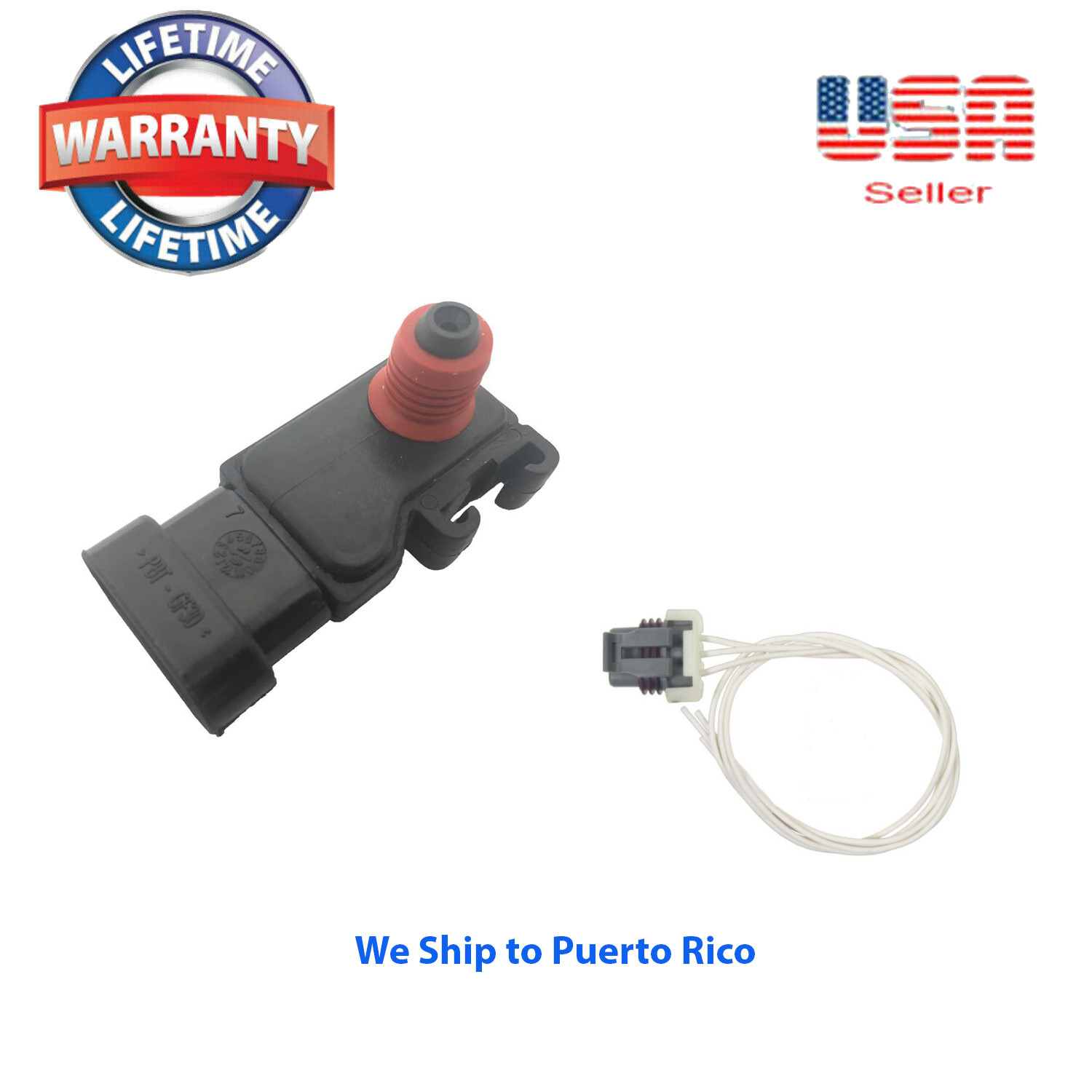 Manifold Absolute Pressure MAP Sensor With Connector Fit GM ACURA (Refer catalog