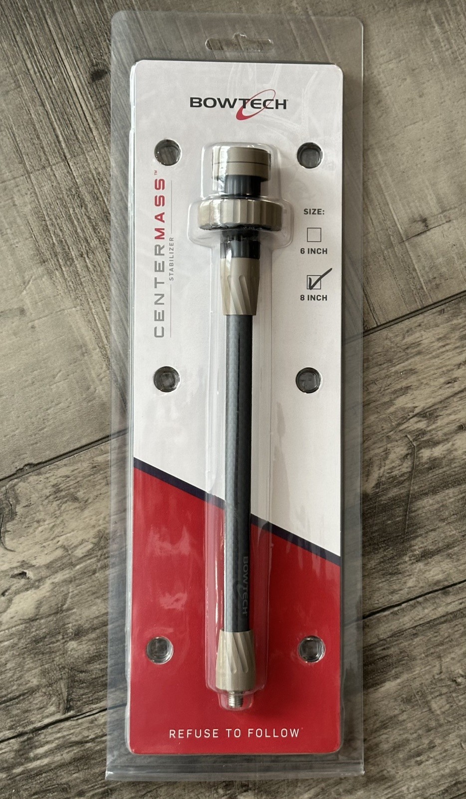 Bowtech CenterMass 8” Stabilizer (Sandstone)