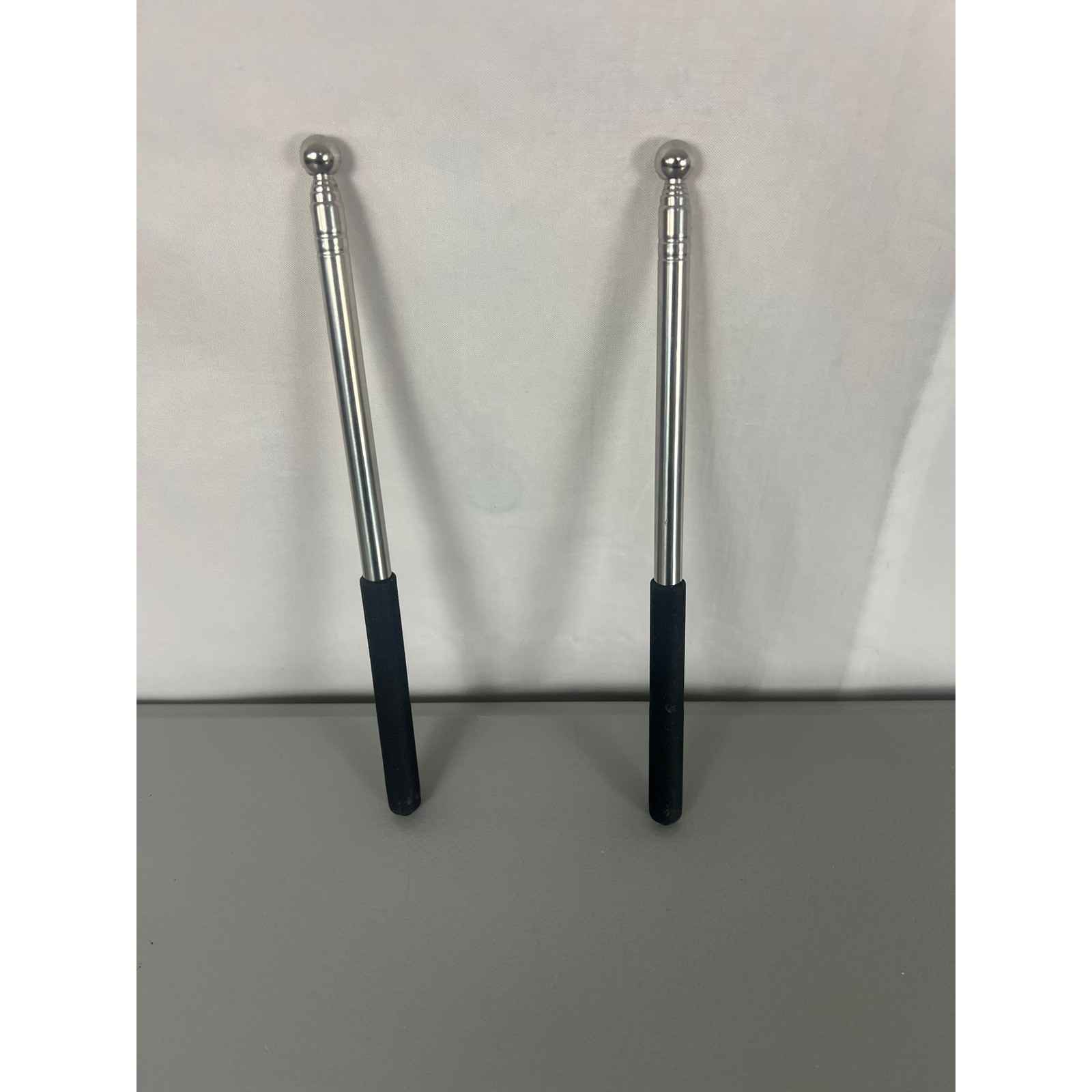 2 Pack Retractable Telescopic Teacher Pointer Hand Presenter Classroom Silver