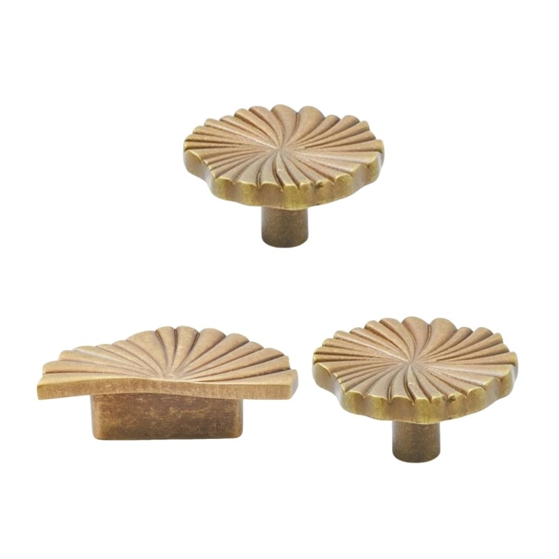 Indoor Furniture Accent with Fanburst Pattern for Drawer Front Style