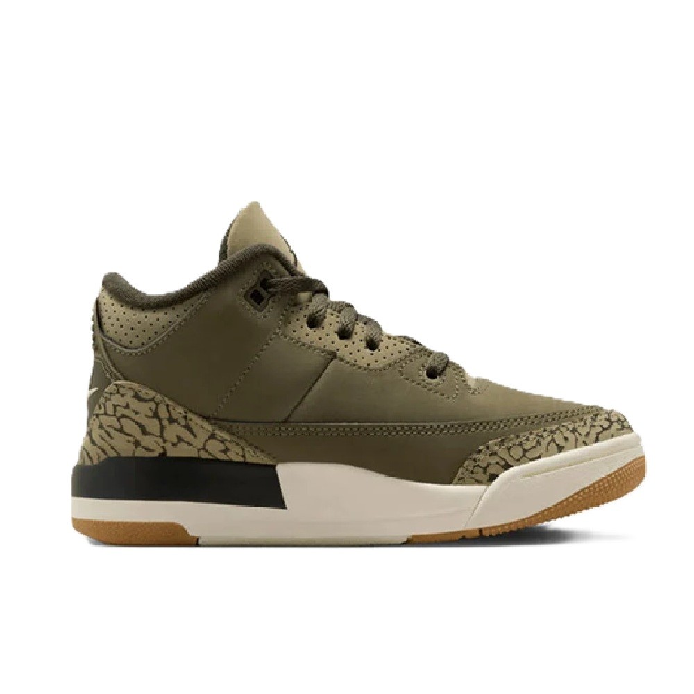 Little Kid's Jordan 3 Retro Medium Olive/Sequoia (DM0966 202)