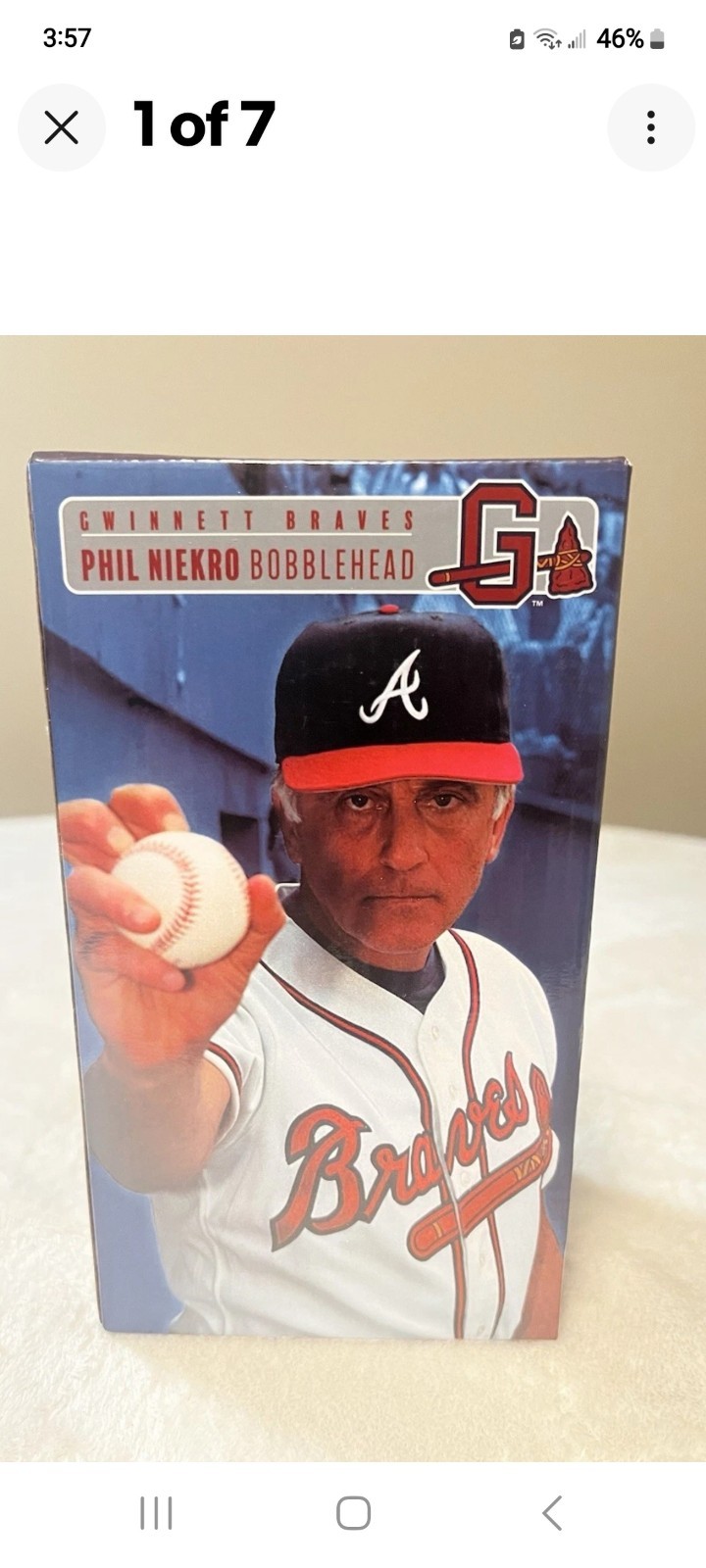 Phil Niekro Gwinnett Braves Bobblehead SGA