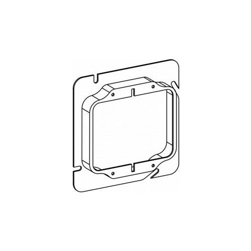Orbit 52125, 4-11/16", 1-1/4" Raised, Steel, 2-Gang, Square Device Ring, 1pc