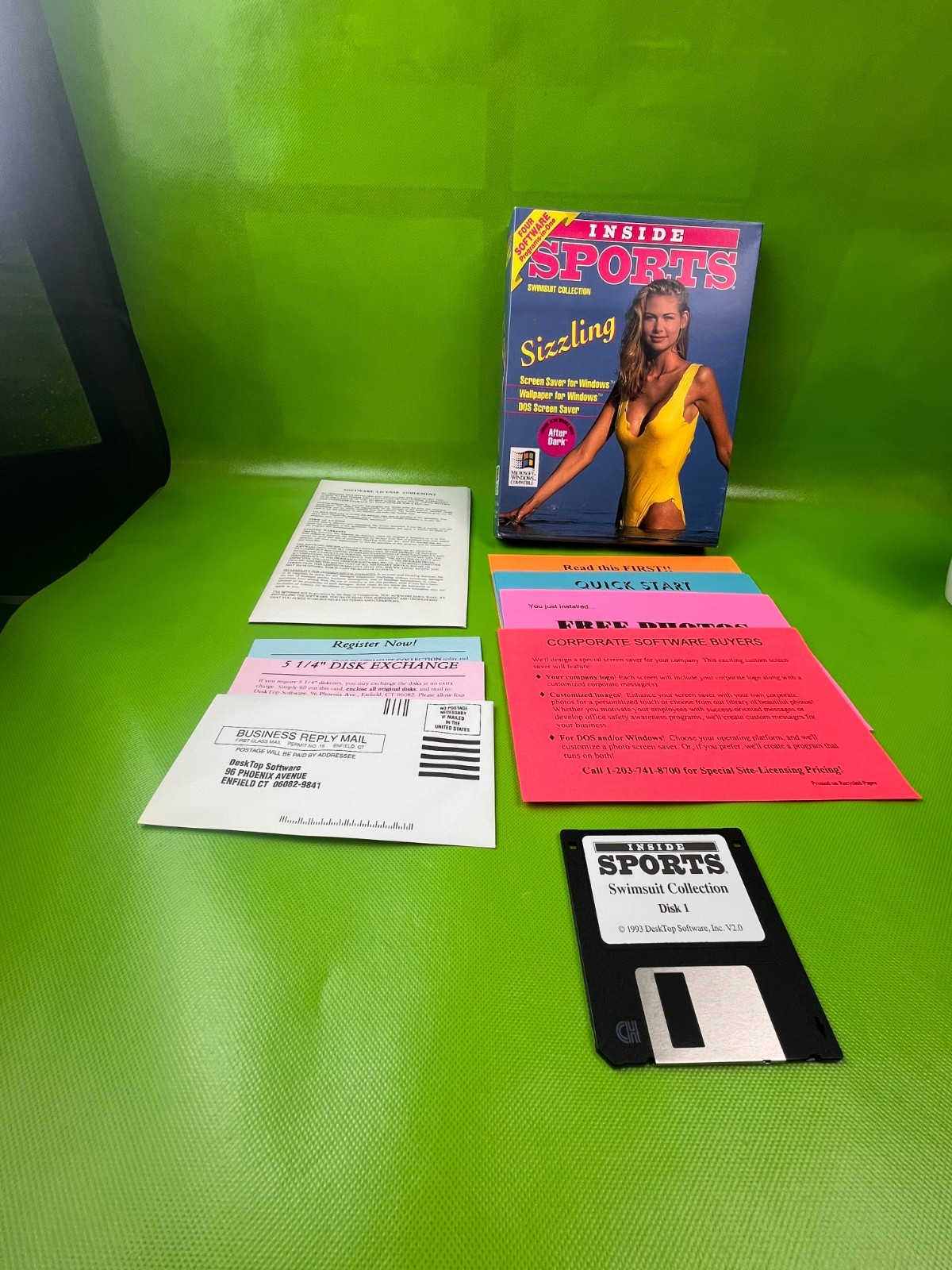 PC Inside Sports Swimsuit Collection Screen Saver Wallpaper Big Box