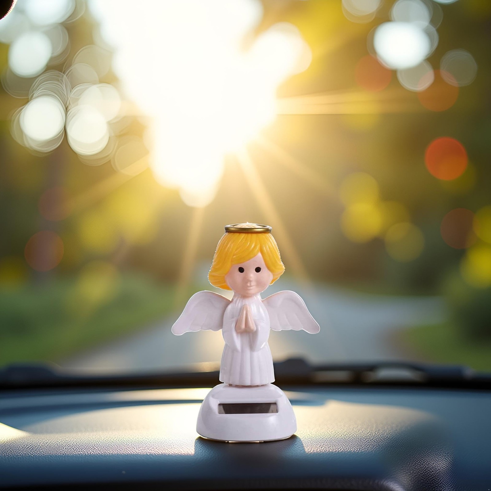 White Solar Powered Dancing,Angel Dancing Figures,Solar