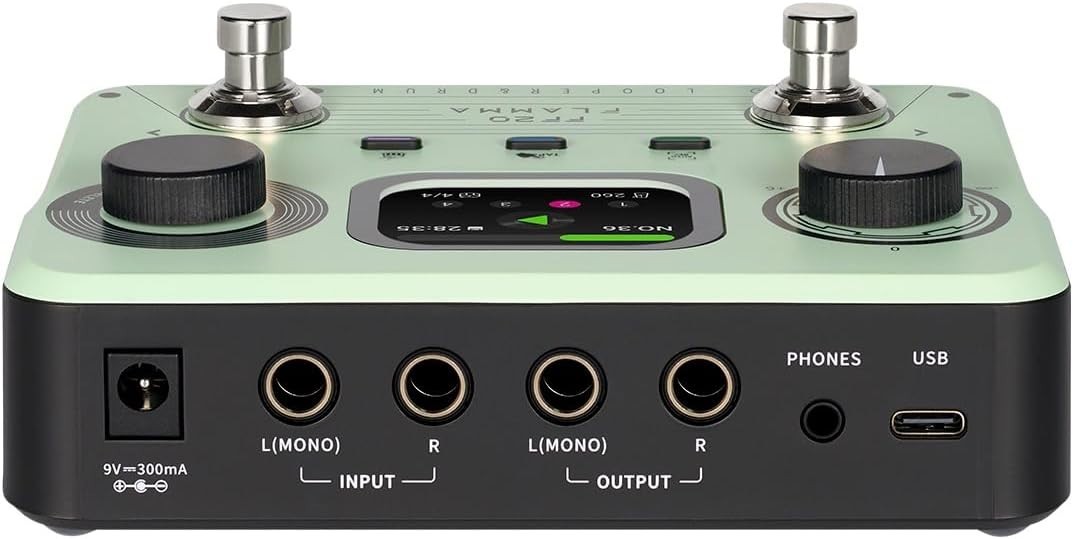 Multi-Function Looper Pedal with Drum Machine 300Min 220Grooves USB