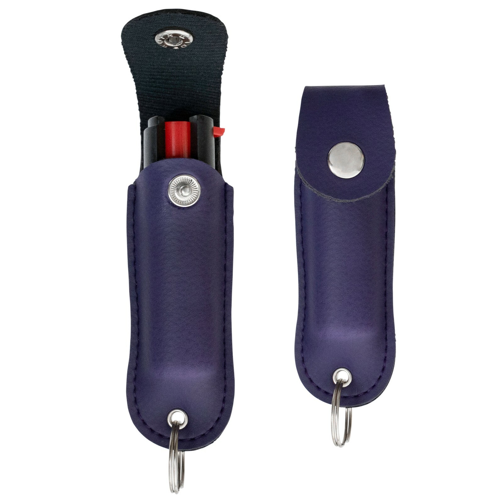 2 Police Magnum pepper spray .50oz purple keychain holster defense protection