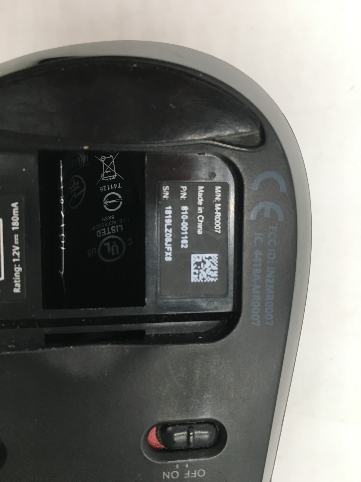 Logitech Performance MX M-R0007 Darkfield Black Wireless Mouse w/ USB Dongle