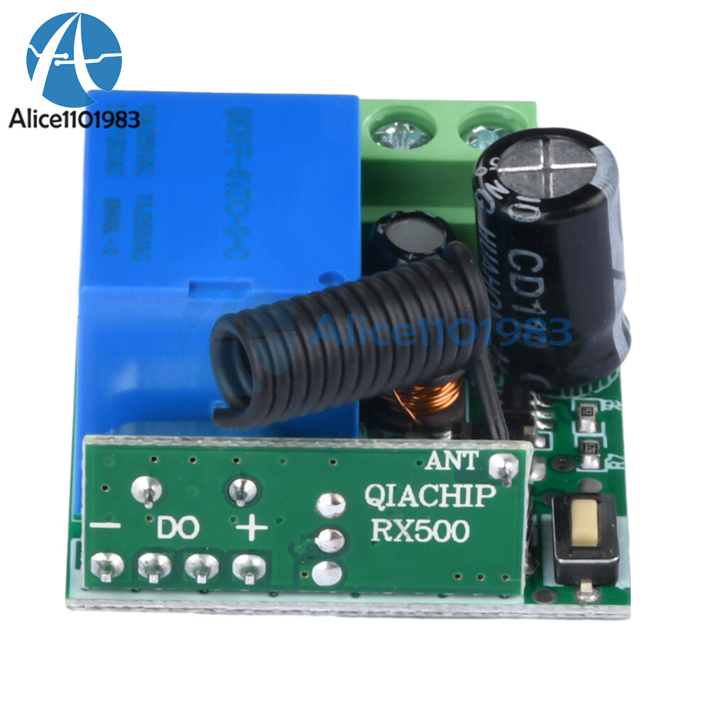 433Mhz 5-60V 1CH Universal Wireless Remote Control Switch Relay Receiver Module