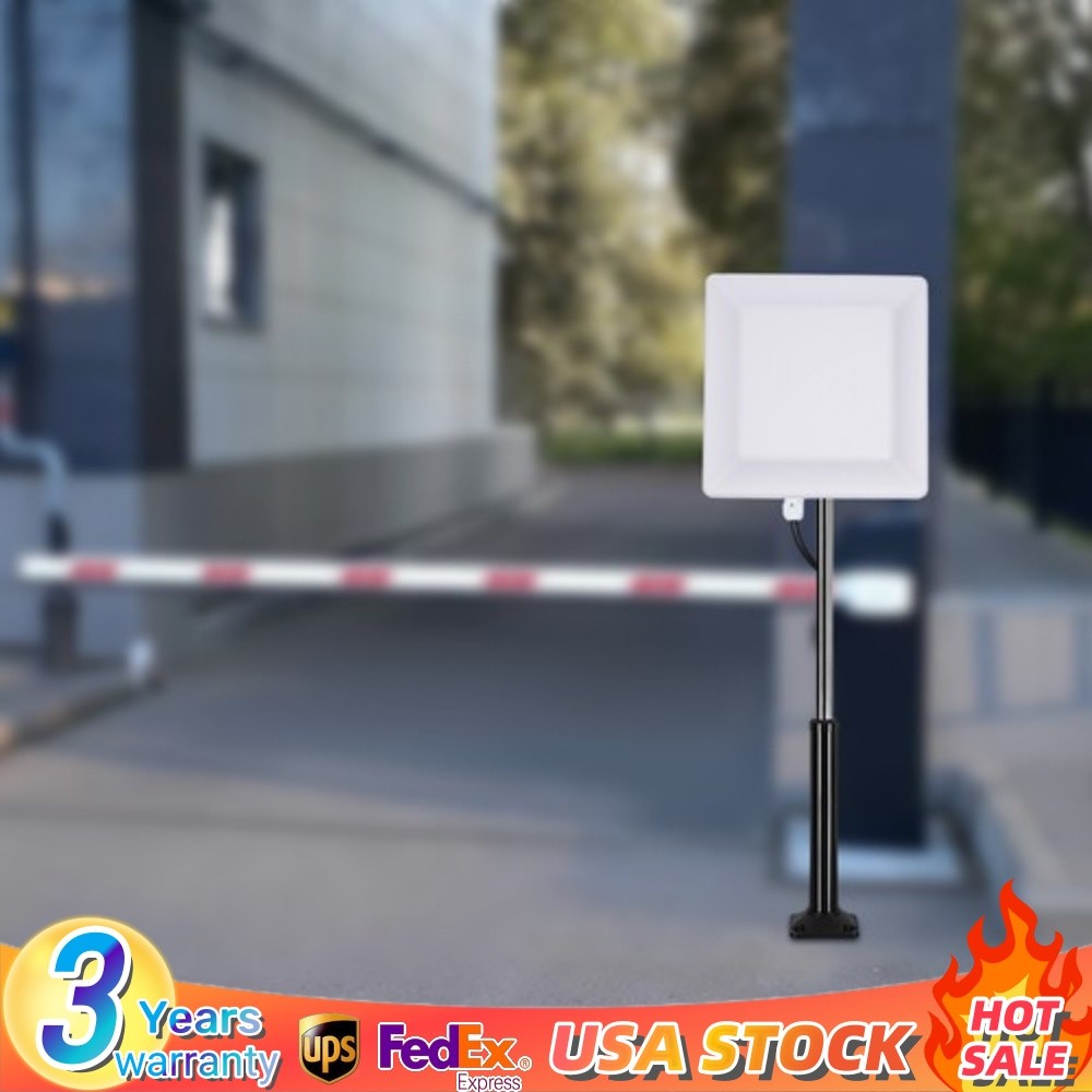 UHF Middle Range Integrated RFID Card Reader Adjustable 30dbm 6m-8m 8dbi Antenna