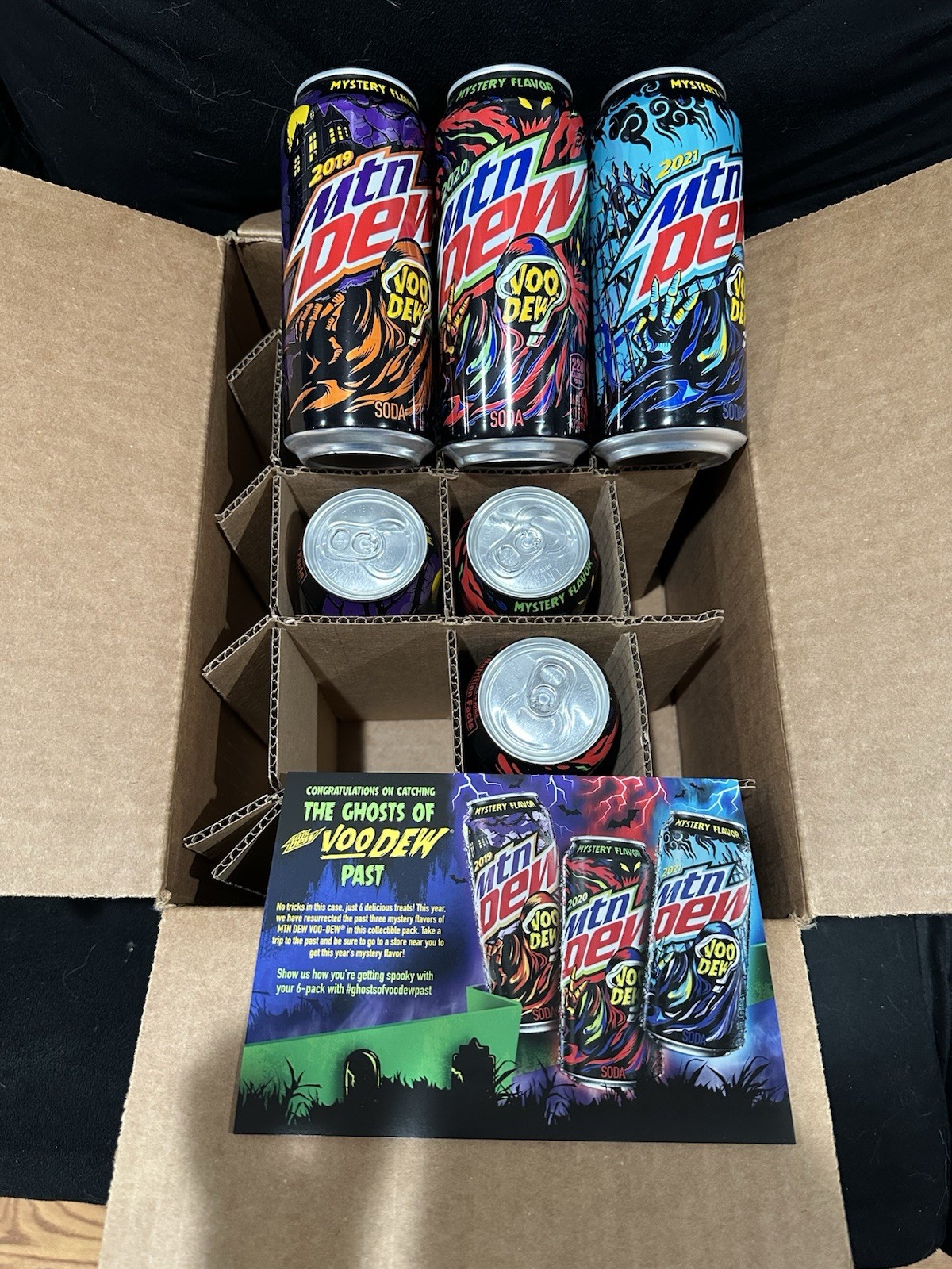 MTN DEW  The Ghosts of Voodoo Past Voo-DEW Limited Edition Sealed  6 pack