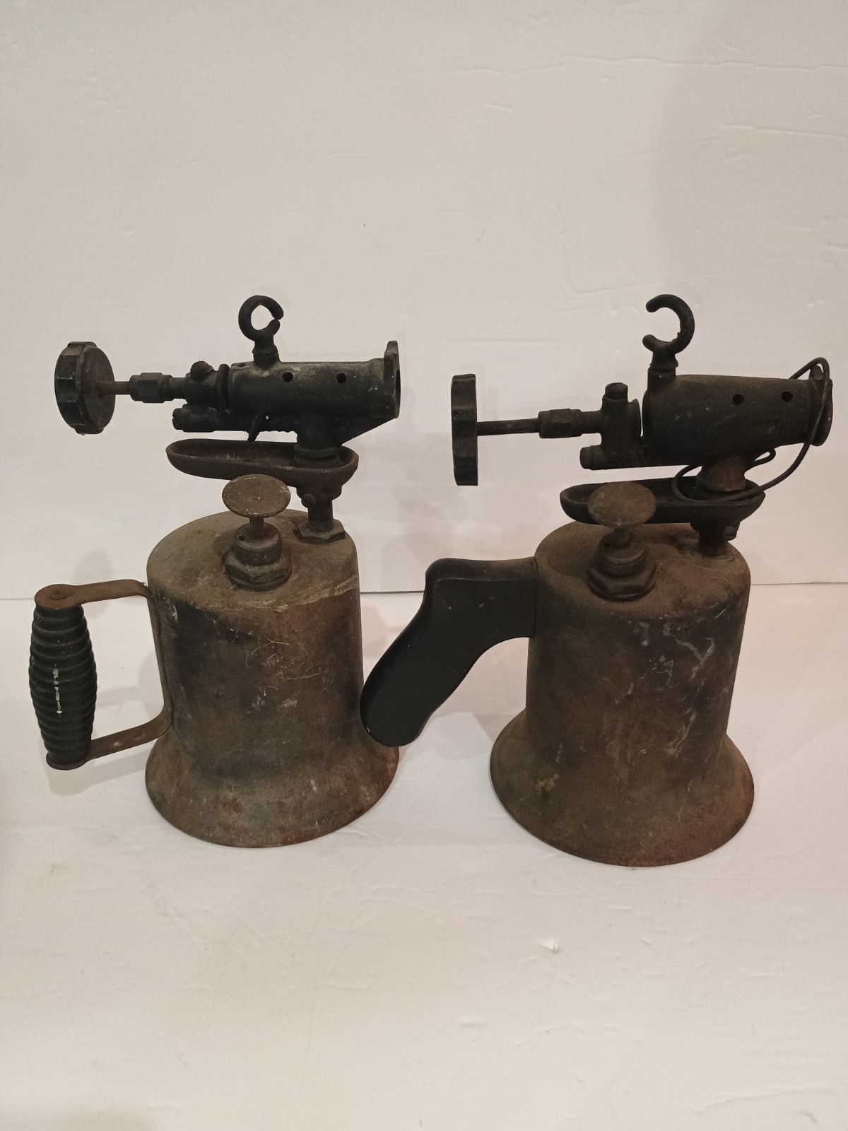 Antique Brass Dunlap Torches (2) 5544 & 5549 Torch