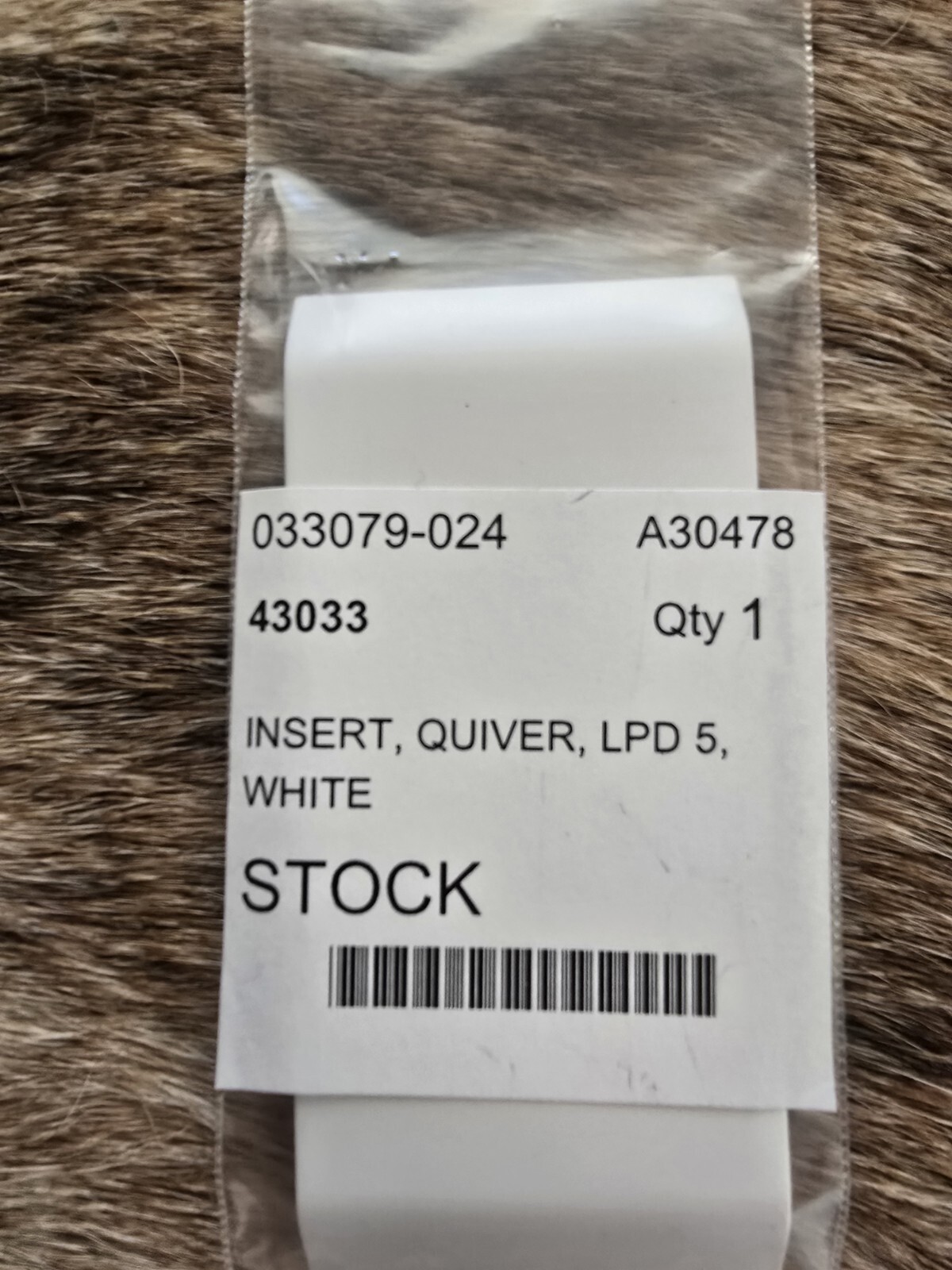 New Mathews Custom Quiver Color Insert - White - 5 Arrow Low Pro