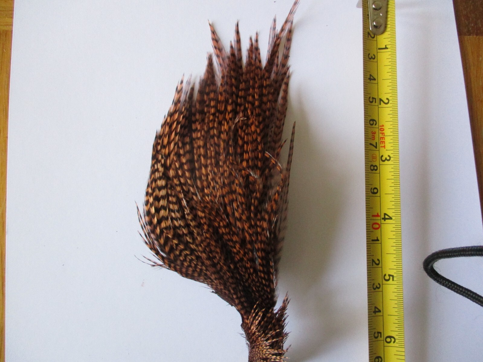 metz premium cock cape neck quarter grizzle dyed brown hackle feathers fly tying