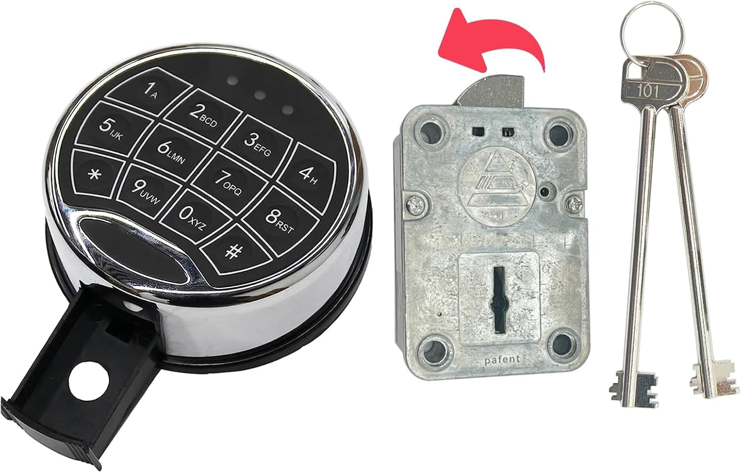 Gun Safe Lock Replacement Time Delay Safe Lock Left Swing Bolt Electronic Lock